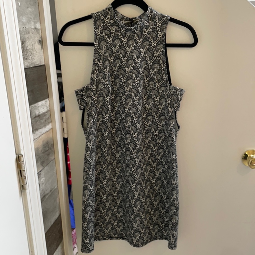 Top shop navy paisley dress